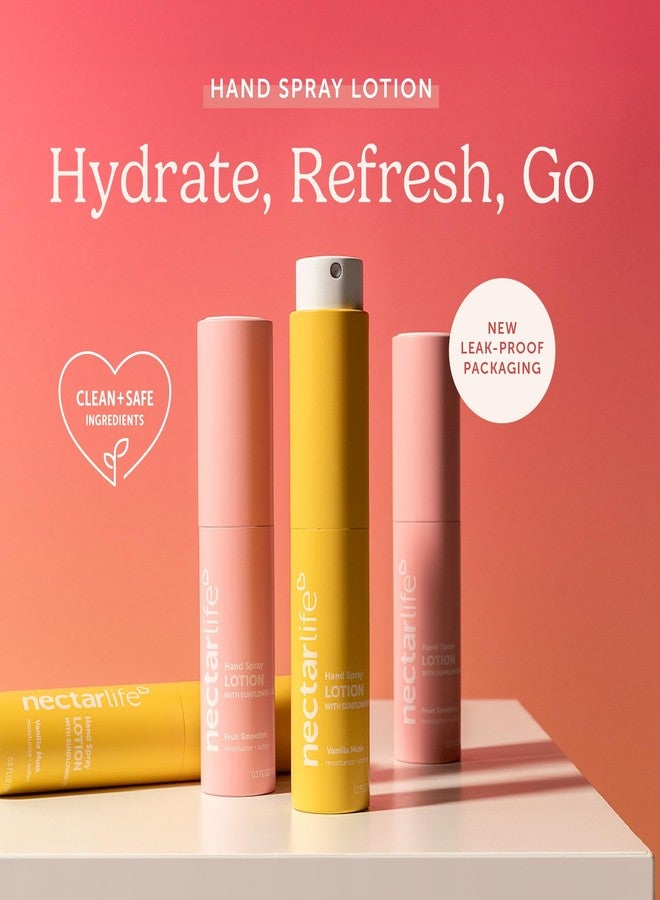 Nectar Life Hydrating Hand Spray Lotion, Fruit Smoothie Scent, 10ml Travel Size – Lightweight, Non-Greasy, TSA-Friendly Moisturizing Mist, - Image 2