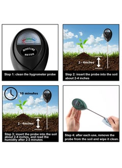 Generic 2 Packs Soil Moisture Meter, Plant Water Meter Moisture Meter for House Plants, Soil Hygrometer Sensor for Garden, Lawn, Farm, Indoor Outdoor Use, No Battery Required, Black and Green  - Image 5