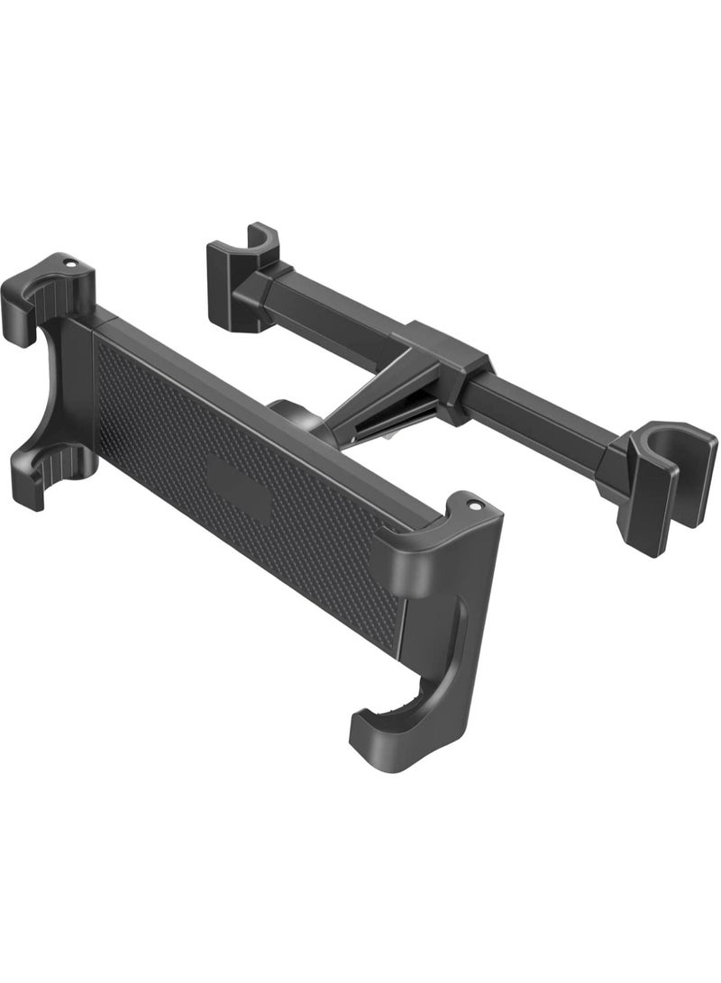 Universal Car Tablet Holder Back Seat Mount – 360° Rotating Headrest Cradle Stand for 4.4" to 11" Tablets & Smartphones, Compatible with iPad Pro/Air/Mini, Samsung Galaxy Tab, iPhone, Switch – Black Travel Entertainment Stand - Image 1