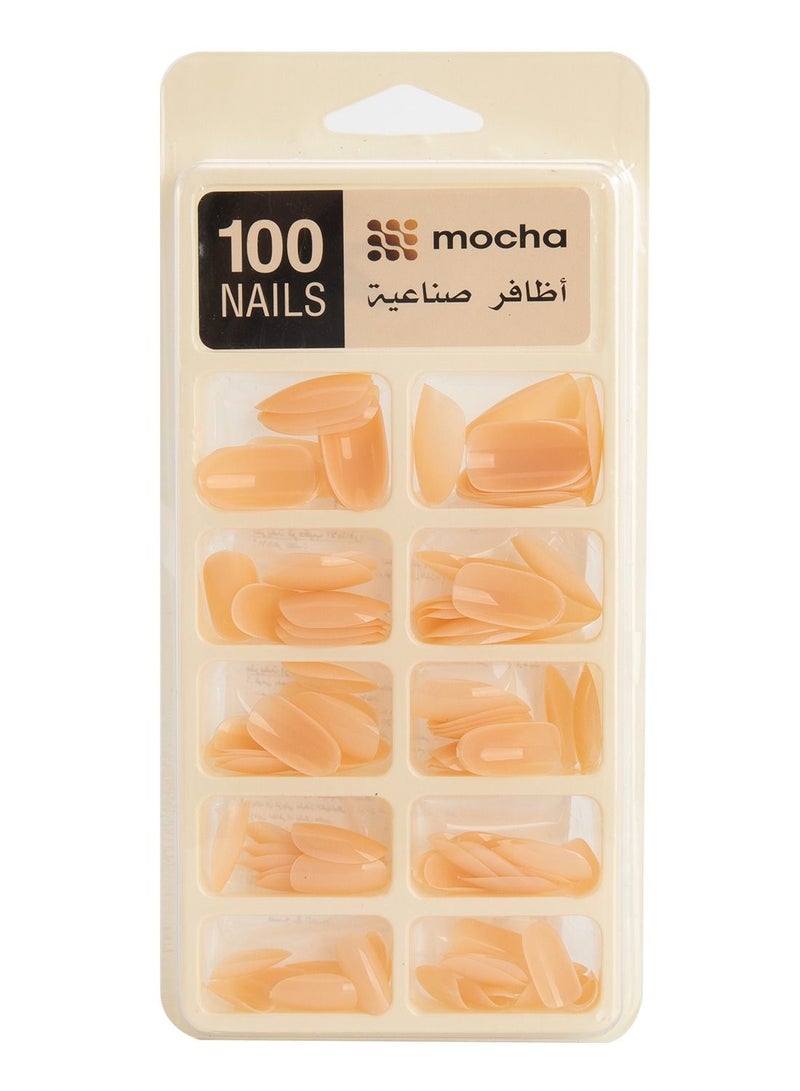 موكا أظافر صناعية جذابة من 100 قطعة E51 - Image 1