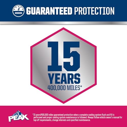 PEAK OET Extended Life Red/Pink Concentrate Antifreeze/Coolant for Asian Vehicles, 1 Gal. - Image 3