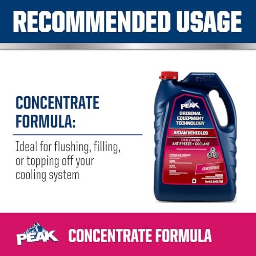 PEAK OET Extended Life Red/Pink Concentrate Antifreeze/Coolant for Asian Vehicles, 1 Gal. - Image 5