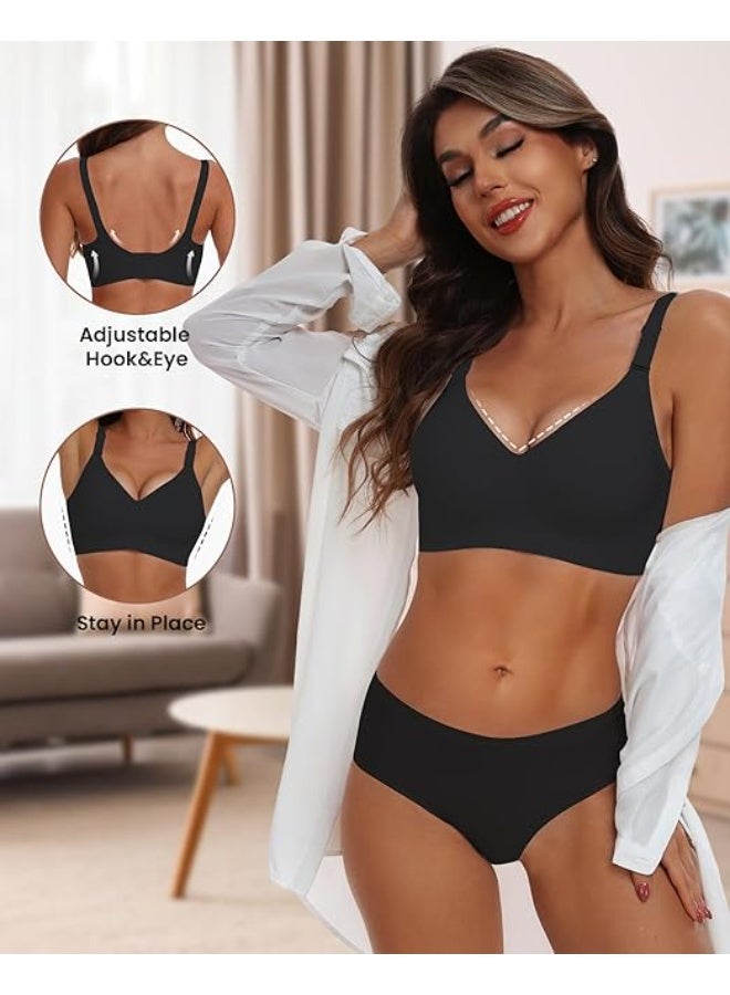 Womdee women's Ultimate Wireless Bra Full Coverage Bra - Image 2