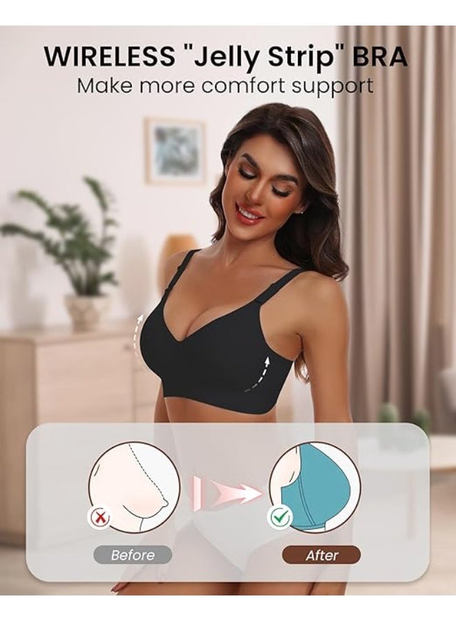 Womdee women's Ultimate Wireless Bra Full Coverage Bra - Image 3