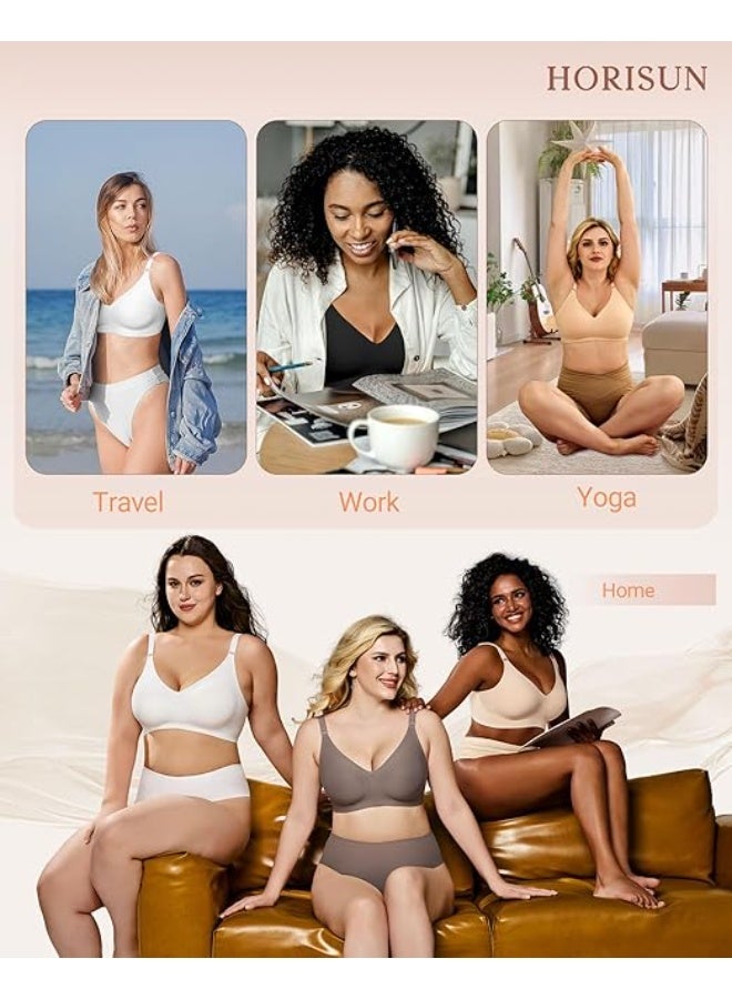 Womdee women's Ultimate Wireless Bra Full Coverage Bra - Image 5