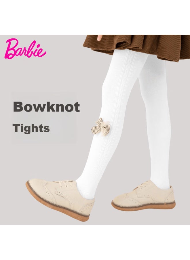 Barbie Children's White Tights Girls' Leggings Socks Spring Autumn Baby Socks Autumn Winter Outdoor Full Foot Long Tube Socks - Image 1