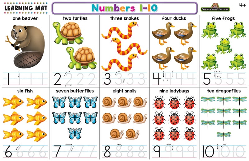 Teacher Created Resources Numbers 1â€“10 Learning Mat - Image 2
