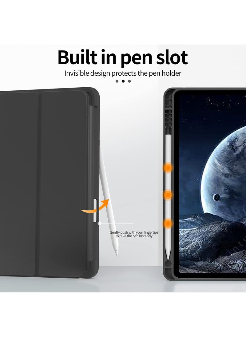 Rock Pow Case for iPad Air 11 inch(M3/M2) 2025/2024,iPad Air 5th 10.9 Inch (2022)/Air 4th 10.9 Inch (2020) with Pencil Holder, Slim Tablet Cover with Soft TPU Back, Auto Wake/Sleep Cover for Air 6th/7th 11inch/Air 4th/air 5th 10.9inch  - Image 4