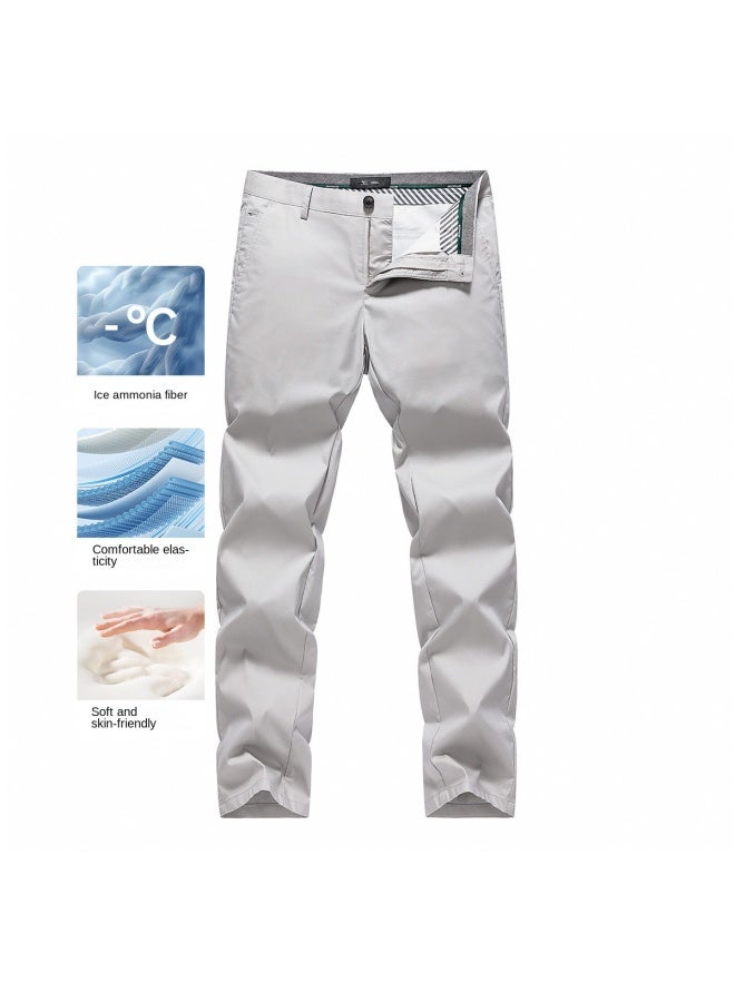 Septwolves Cool And Breathable】25 Summer New Business Casual Pants Lightweight And Breathable Versatile Straight Leg Trousers - Image 2