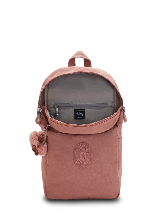KIPLING KIPLING حقيبة ظهر نسائية من كيبلينج طراز فيريس، مزودة بأحزمة كتف مبطنة قابلة للتعديل، وسلسلة مفاتيح على شكل قرد، ومنظم للملحقات، وحقيبة من النايلون. - Image 3