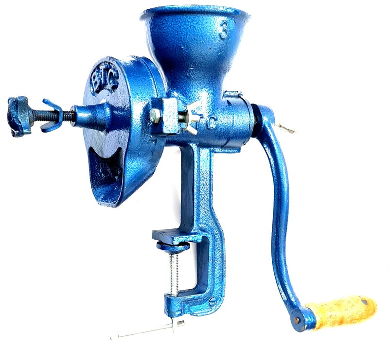 BTC INDIA Domestic Cast Iron Hand Grinder (Blue) - Image 3