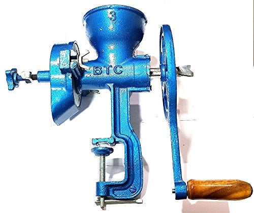 BTC INDIA Domestic Cast Iron Hand Grinder (Blue) - Image 5