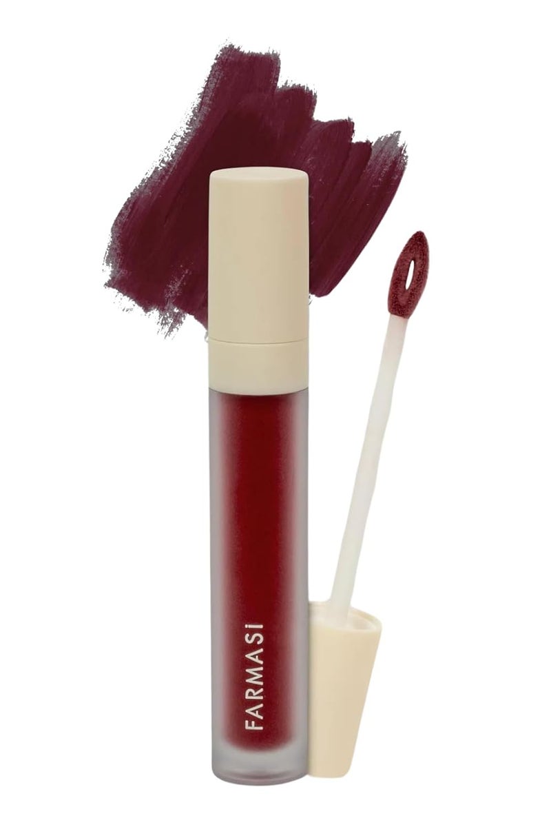 فامارسي أحمر شفاه سائل غير لامع، يدوم طويلاً ومريح للغاية، تأثير عالي، خفيف الوزن، عضوي، أصباغ نقية 0.14 أونصة سائلة (سوبر ستار)