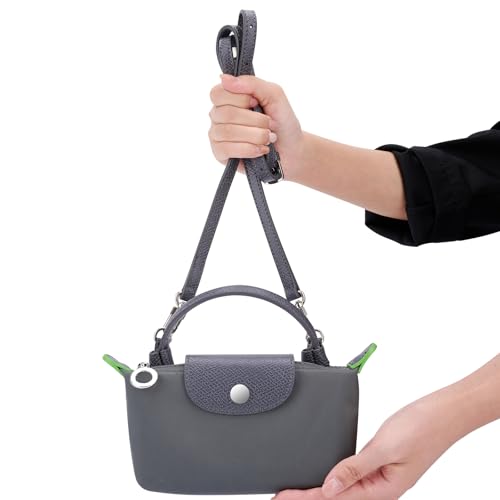 KOMHPS Purse Straps Replacement, Leather Handbag Crossbody Shoulder Strap Kit Adjustable for Mini Longcamp Tote Bag Women - Image 5