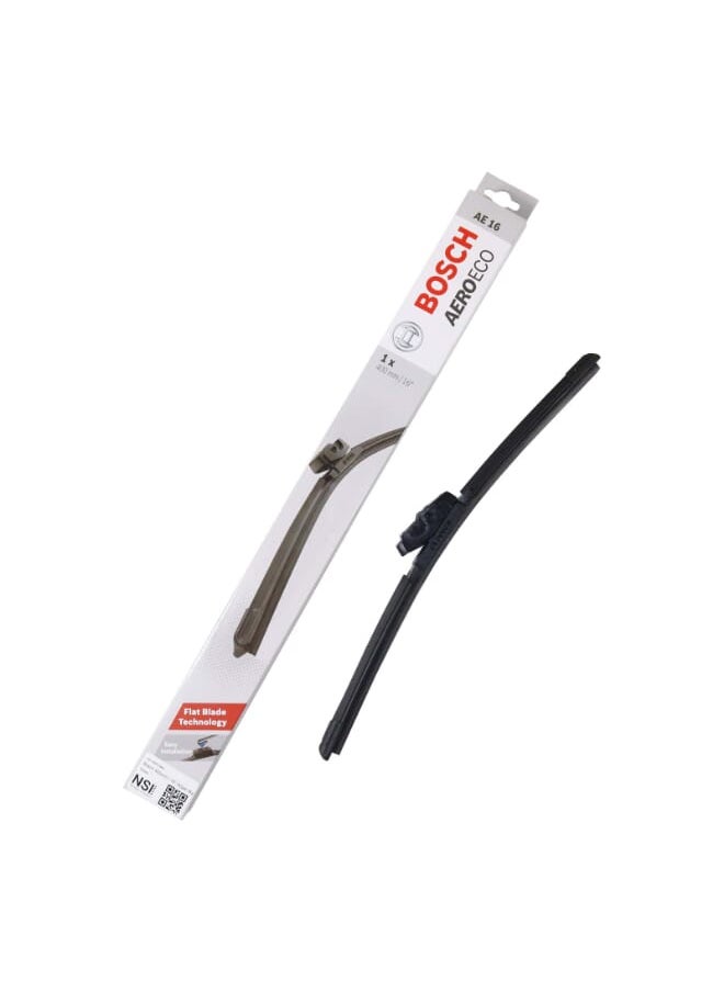 BOSCH - AeroEco AE16 flat car wiper blade 16 Inch - Black - Image 1