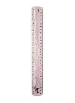 Deli Deli EH21 Ultra Flexible Ruler, 30cm (12 Inch) Pink/Blue/Purple – Ideal for School and Creative Projects  - Image 1