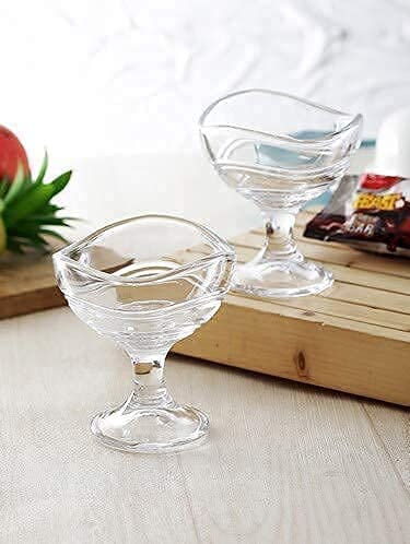 CYOFQD 150 ml Ice Cream Bowl, Dessert Cup, Sweets Bowl, Snacks Bowl, Fruit Cup, Pudding Cup, Nuts or Dip, Serving Bowls || Set of (2) - Image 2