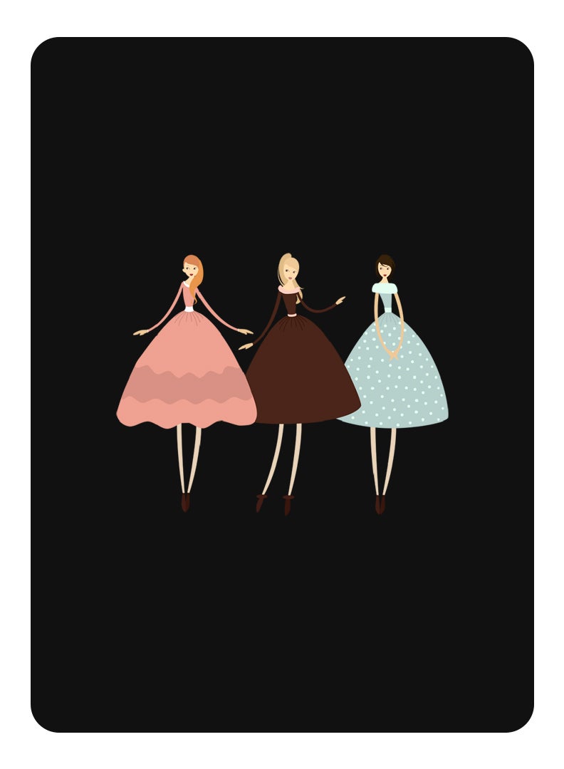 Theodor Protective Flip Case For Apple iPad Mini 1/2/3 With Trifold Stand Auto Wake Sleep Shockproof Cover Pretty Girls Illustration - Image 1