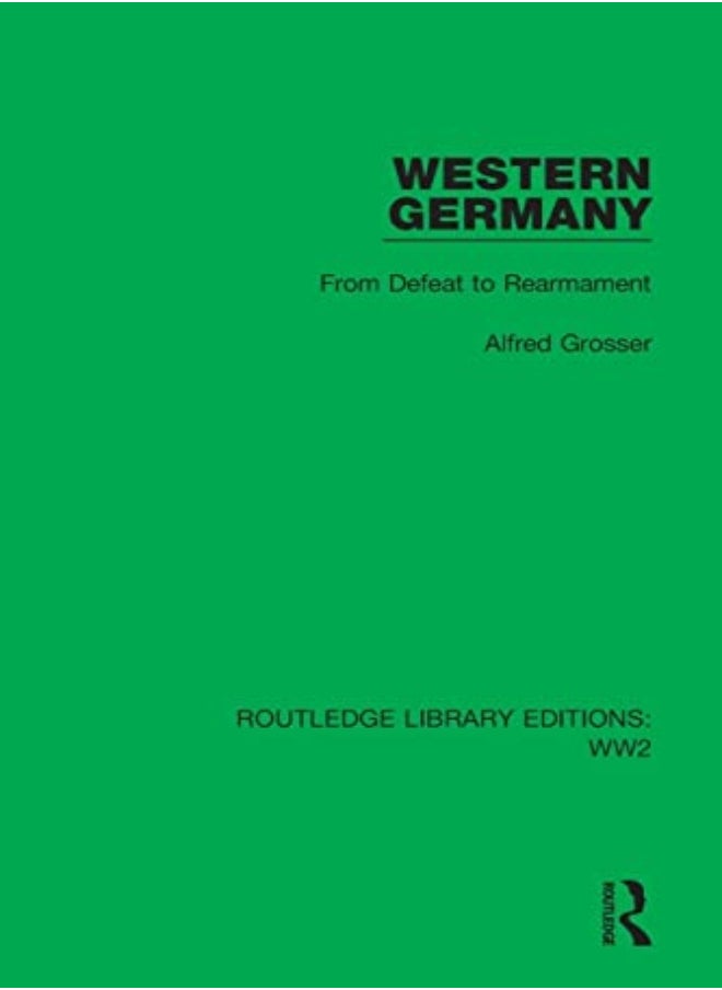 Western Germany by Alfred Grosser Paperback 