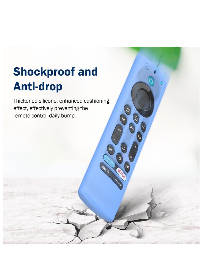 Silicone Remote Case for Fire TV Stick 4K Max (2nd Gen) Anti-Slip Remote Cover Compitable with Fire Stick 4k Max 2023 Remote (Luminous Blue) - Image 4