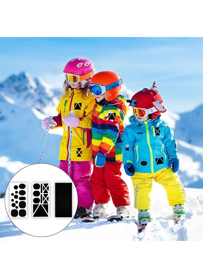 Generic 9pcs Puffer Down Jacket Repair Patch, 3 Styles Black Nylon Fabric Repair Patch Tear-Resistant Self-Adhesive Down Coat Repair Patches for Clothes Tent Sleeping Bag Ski Clothing  - Image 5