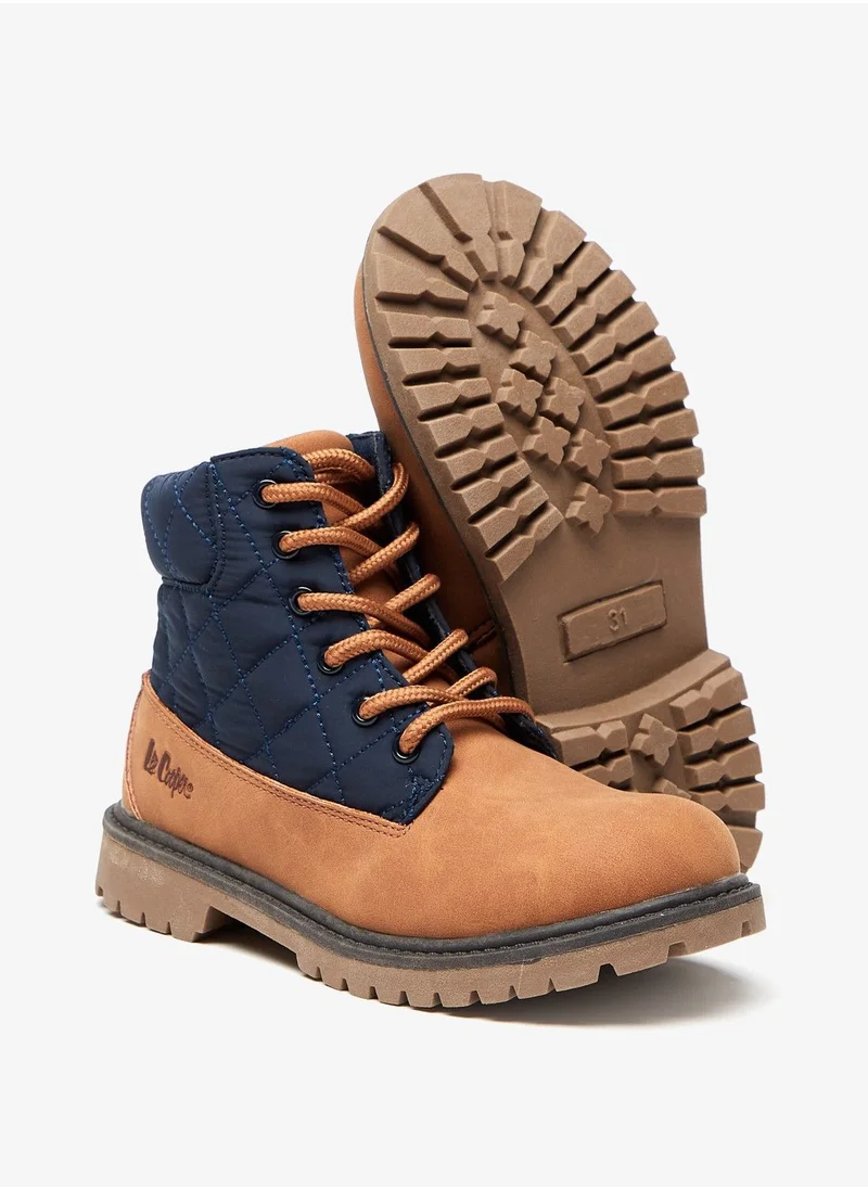 لي كوبر Boys' High Cut Boots with Zip Closure