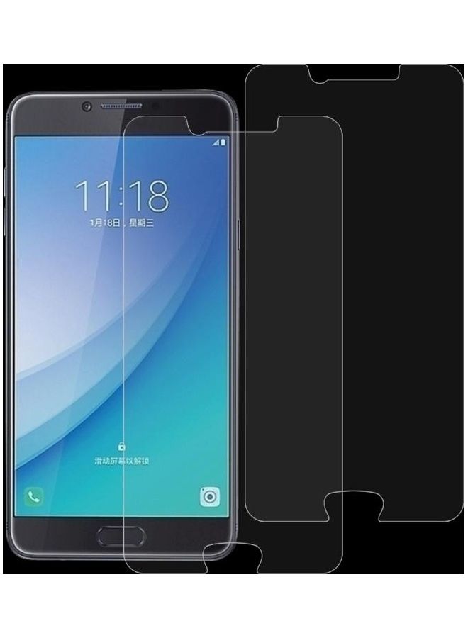 BGM 2-Piece Tempered Glass For Samsung Galaxy C7 Pro Clear - Image 1