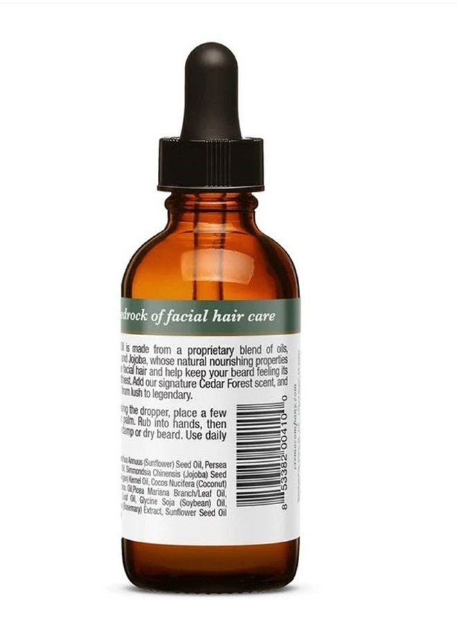 cremo Beard Oil, Revitalizing Cedar Forest, 1 fl oz - Restore Natural Moisture and Soften Your Beard To Help Relieve Beard Itch  - Image 2