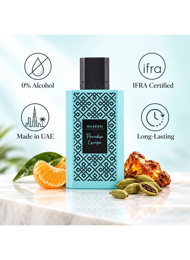 Naseem Paradise Escape Eau De Parfum Aqua Perfume for Men & Women - 50ml - Image 2