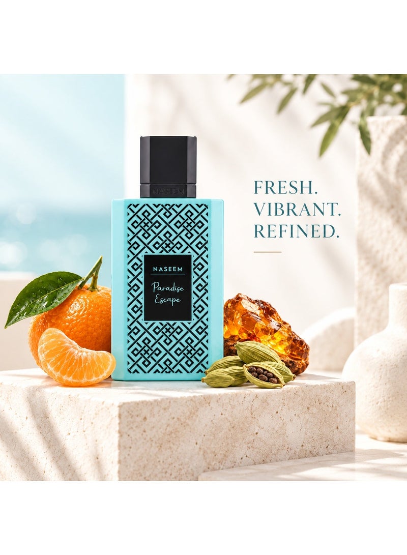 Naseem Paradise Escape Eau De Parfum Aqua Perfume for Men & Women - 50ml - Image 3