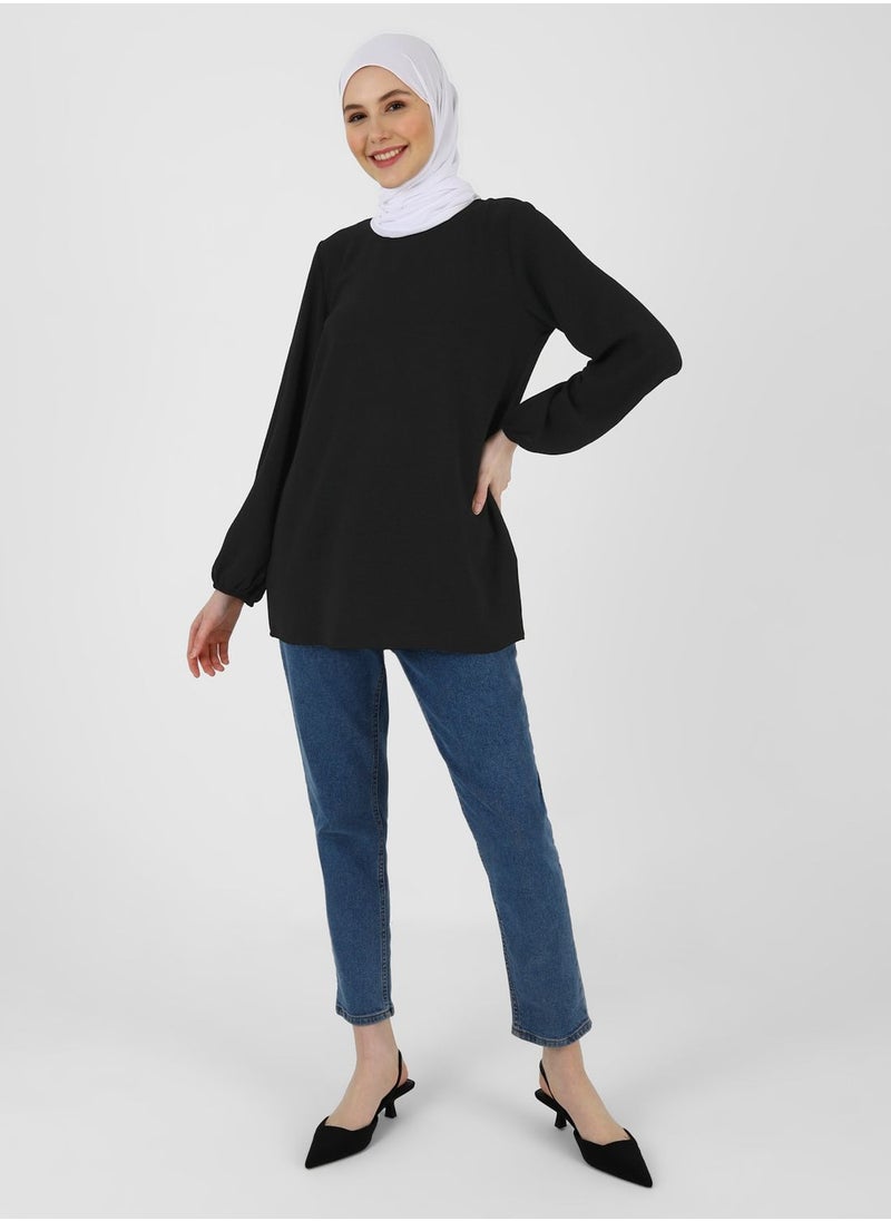 Refka by modanisa - Balloon Sleeve Top - Image 1