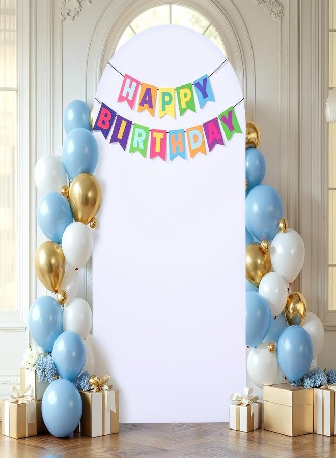 Shillance 6FT Wedding Arch Backdrop Cover, Spandex Fitted White Arch Covers Stretchy Backdrop Balloon Arch Back Drop for Wedding Birthday Party Christmas Banquet Decoration - Image 5