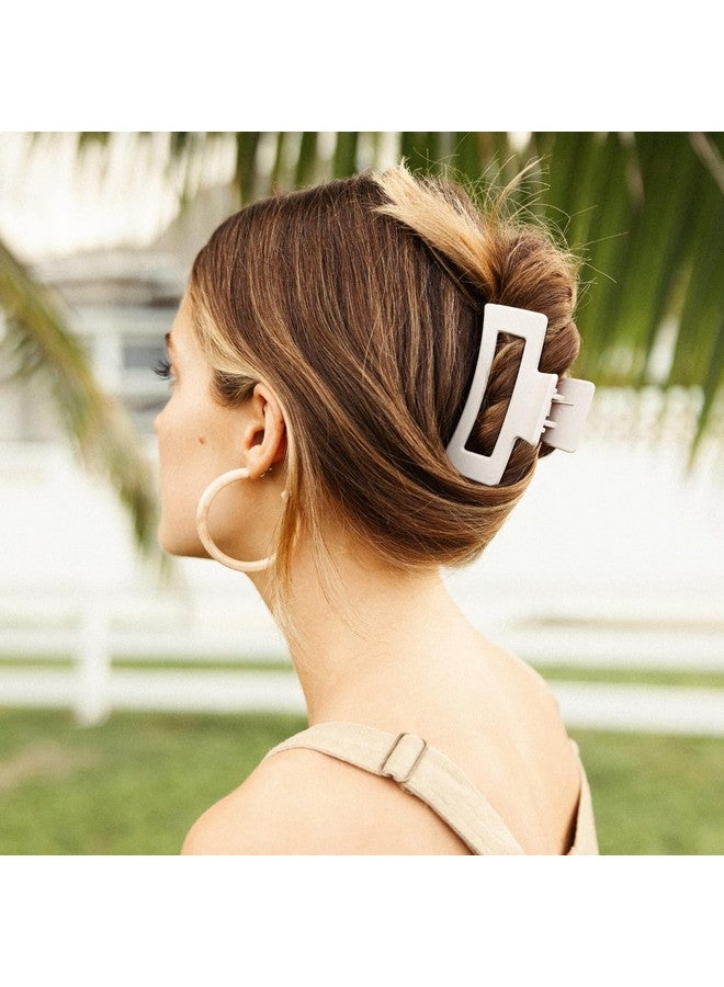 التعارف مشابك شعر كبيرة غير لامعة كورية من ANNA CREATIONS للشعر الكثيف مقاس 4.1 بوصة، مشابك شعر طويلة رفيعة وسميكة، مشابك شعر كبيرة أنيقة، إكسسوارات شعر للنساء والفتيات، 3 قطع (الطراز 2) - Image 5