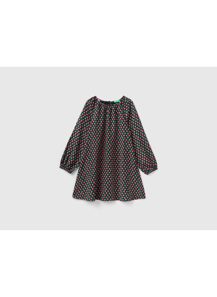 فستان بنات بطبعة