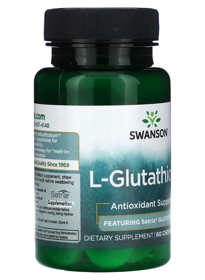 SWANSON L-Glutathione 60 Chewable Tabs (50 mg per Tab) - Image 2