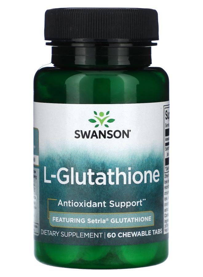 SWANSON L-Glutathione 60 Chewable Tabs (50 mg per Tab) - Image 1