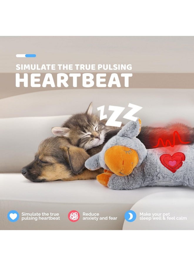 all for paws - ALL FOR PAWS Heart Beat Dog Toy, Puppy Sleeping Buddy Cuddle Toy Dog Soothing Plush Toy, Crate Training Puppy Stuffed Animal Gift Toys for Your Furry Friend - Image 1