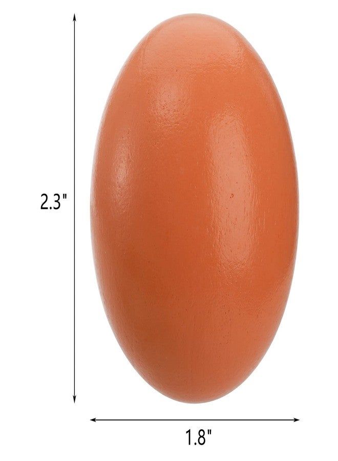 ZEAYEA 24 Pieces Wooden Fake Eggs, 3 Color Faux Eggs for DIY Easter Eggs, Crafts and Easter Decorations, Fake Eggs for Children Play - Image 2
