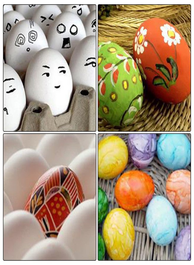 ZEAYEA 24 Pieces Wooden Fake Eggs, 3 Color Faux Eggs for DIY Easter Eggs, Crafts and Easter Decorations, Fake Eggs for Children Play - Image 4