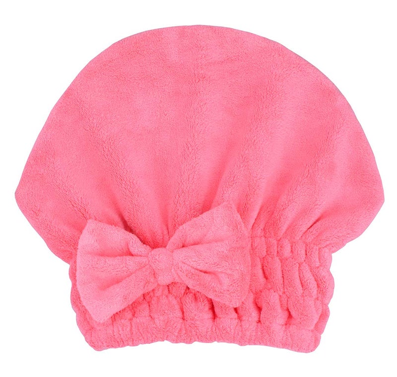 MAYOUTH Microfiber Hair Drying Towels Head wrap with Bow-Knot Shower Cap Hair Turban hairWrap Bath Cap for Curly Short or Long & Wet Hair Gift for Women 2pack - Image 2