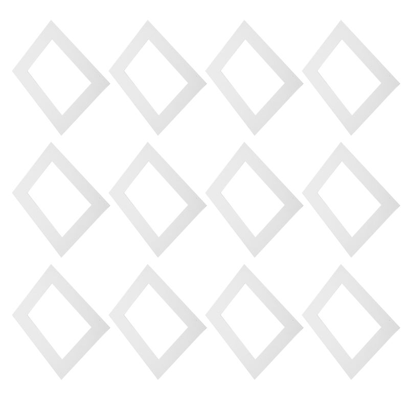 🏠 ٥٠ قطعة إطار صور ورقي للتعليق على الحائط ألبوم صور إبداعي للتعليق الأبيض - Image 1