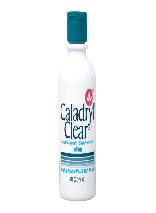 Caladryl Clear Anti-Itch Lotion, 6 fl oz – Topical Analgesic & Skin Protectant with 1% Pramoxine HCI & Zinc Acetate – Fast Relief for Poison Ivy, Sunburn & Skin Irritation - Image 1