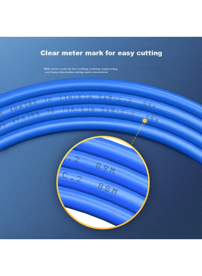 CHOSEAL Akihabara Original Cat5e National Standard Ethernet Cable, Pure Copper Core, Unshielded Blue, 305 Meters Qs2608bt305s - Image 5
