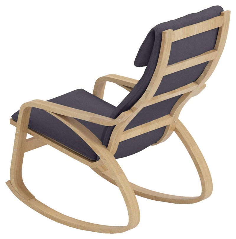 Custom Slipcover Replacement غطاء كرسي بوغان القطني البديل، متوافق مع غطاء كرسي بوغان من إيكيا فقط باللون الرمادي الداكن - Image 5