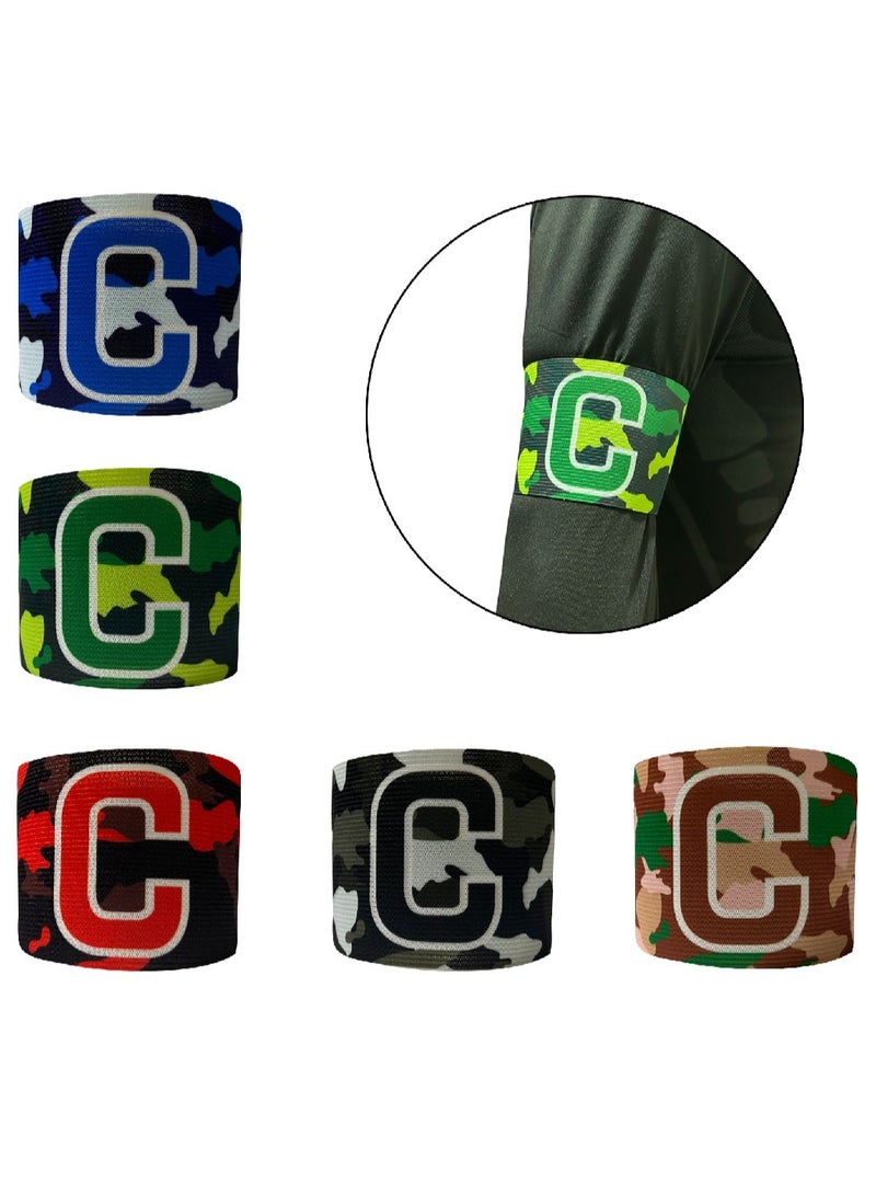 Generic Adjustable Soccer Basketball Player Captain C Mark Armbands Elastic Sticker  - Image 2