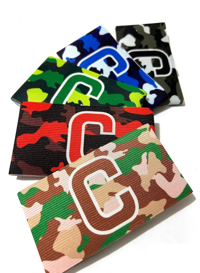 Generic Adjustable Soccer Basketball Player Captain C Mark Armbands Elastic Sticker  - Image 1
