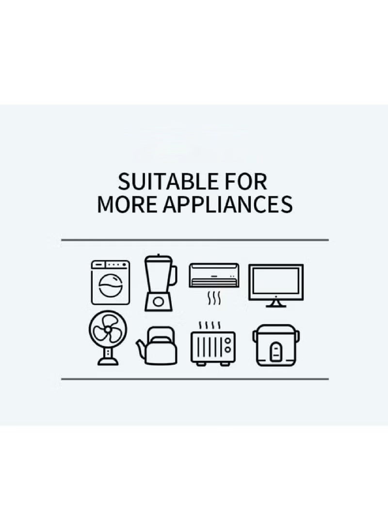 روك بو حامي الطاقة الشريط مسطح التوصيل امتداد سلك مع 4 منافذ و 8 موانئ USB و 2 موانئ نوع-C، 5M سلك الطاقة (3000W / 16A / 110V-265V) كمبيوتر كمبيوتر كمبيوتر كمبيوتر كمبيوتر كمبيوتر كمبيوتر كمبيوتر كمبيوتر كمبيوتر كمبيوتر كمبيوتر كمبيوتر كمبيوتر - Image 4