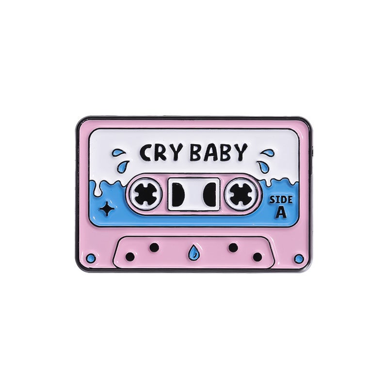 Creative Retro Tape Series Accessories Decorations Metal Badge - Image 1