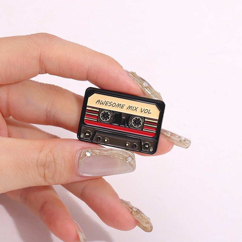 Creative Retro Tape Series Accessories Decorations Metal Badge - Image 5