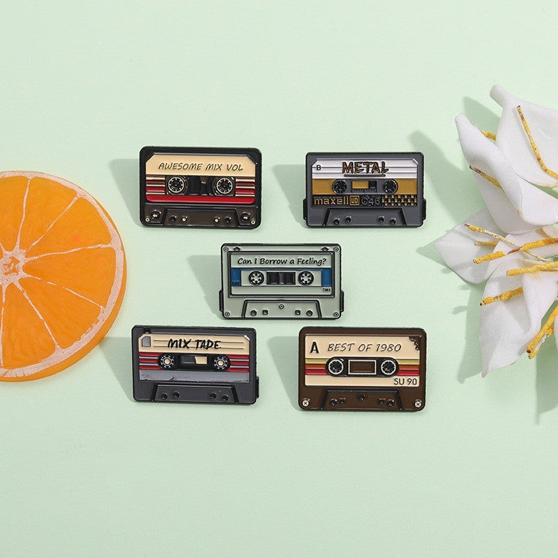 Creative Retro Tape Series Accessories Decorations Metal Badge - Image 3